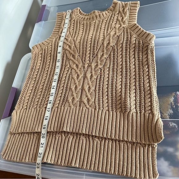Rachel Zoe Cable Knit Patterned Sweater Vest Size XS - Picture 7 of 10